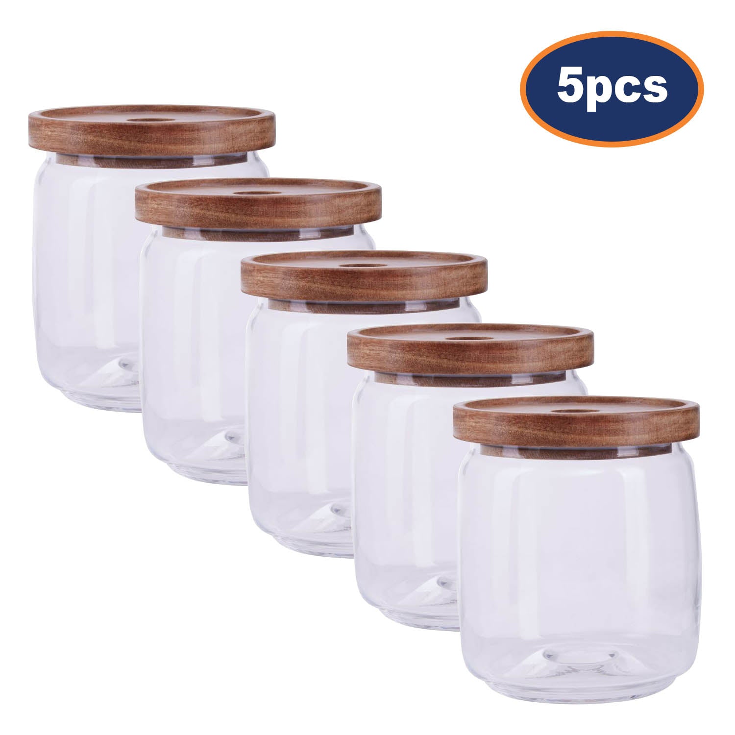 5pcs Tromso Glass Storage Jar 860ml Container