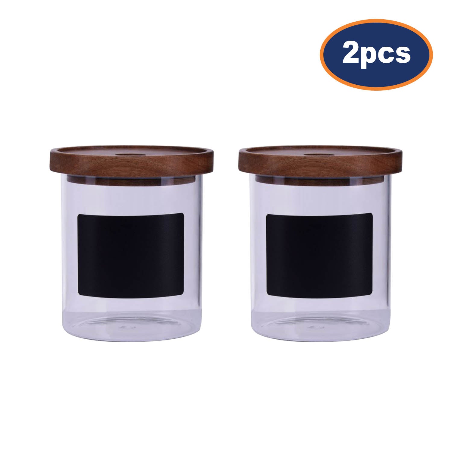 2pcs Tromso Chalkboard Glass Storage Jar 750ml Container