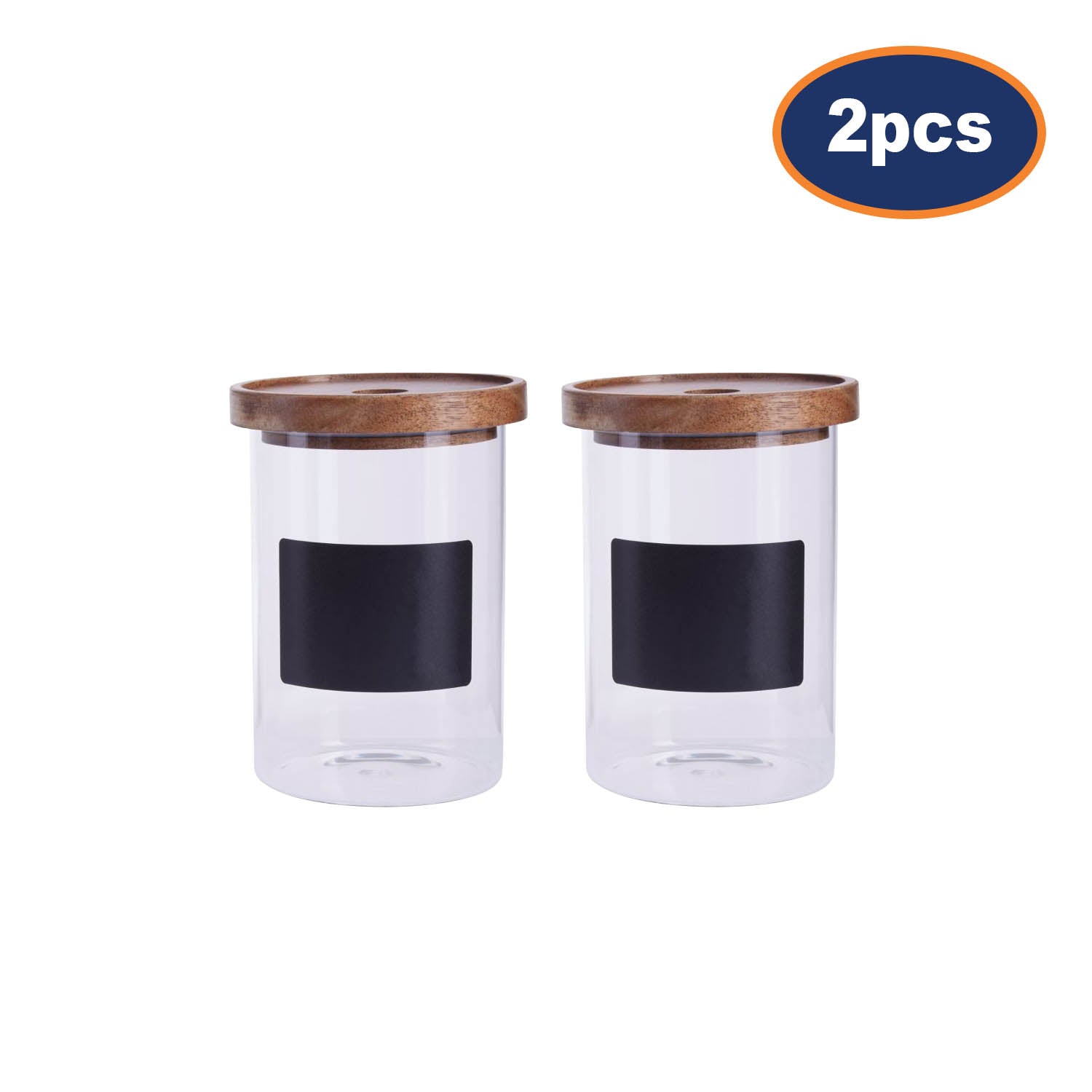 2pcs Tromso Chalkboard Glass Storage Jar 950ml Container