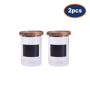 2pcs Tromso Chalkboard Glass Storage Jar 950ml Container