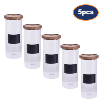 5pcs Tromso Chalkboard Glass Storage Jar 1800ml Container