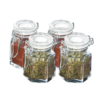 Hayden 4-Piece Glass Spice Jars Set