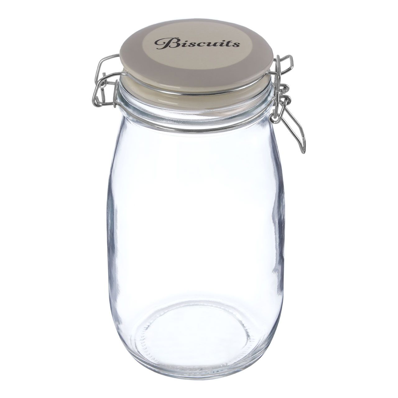 Grocer Biscuit Storage Jar Ceramic Lid 1.5 Litres
