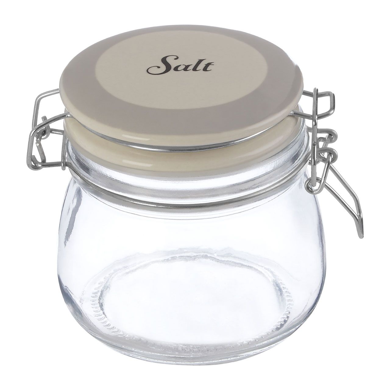 Grocer Salt Storage Jar Ceramic Lid 500 ml