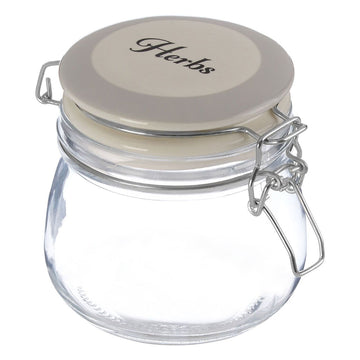 Grocer Herbs Storage Jar Ceramic Lid 500 ml