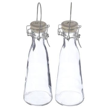2pcs 1L Grocer Water Juice Vinegar Glass Bottle