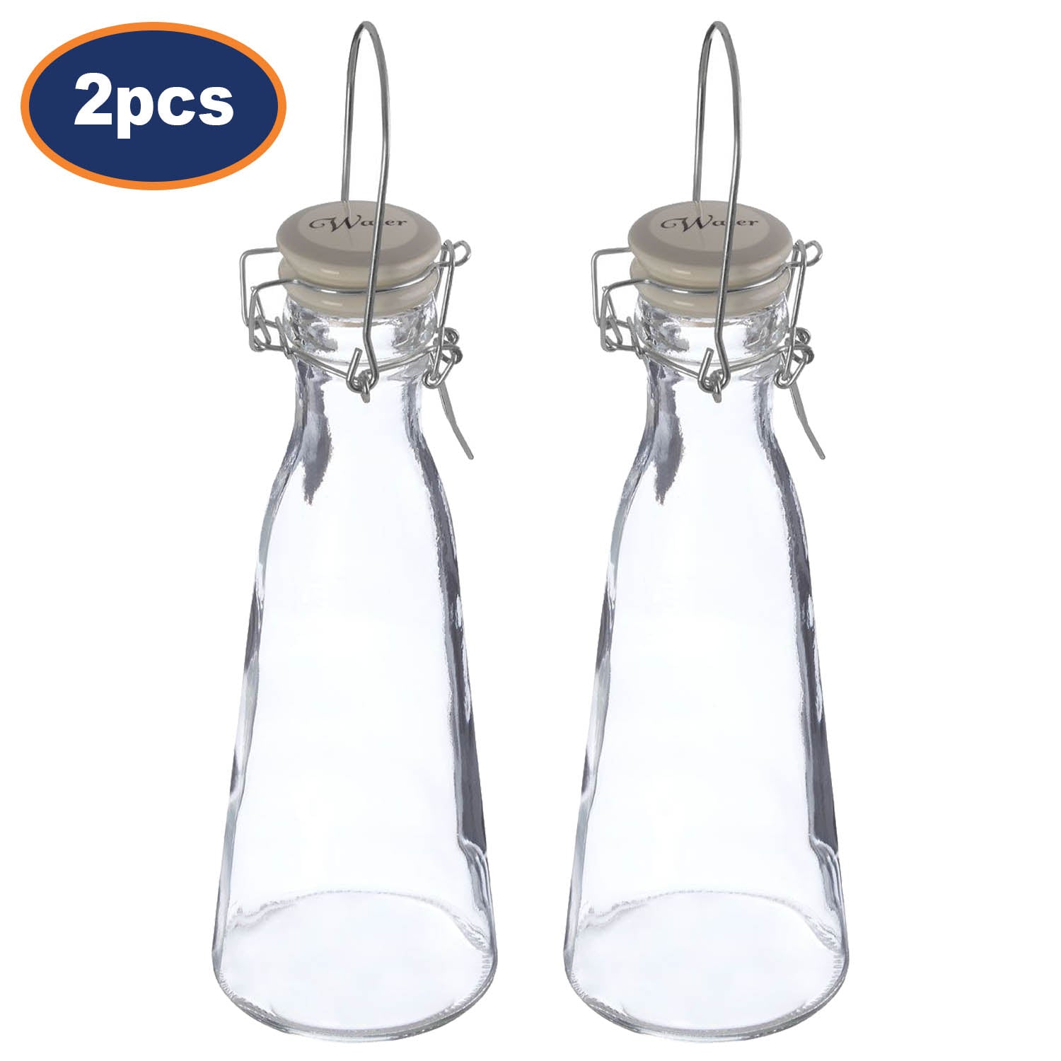 2pcs 1 Litre Grocer Water Storage Bottle