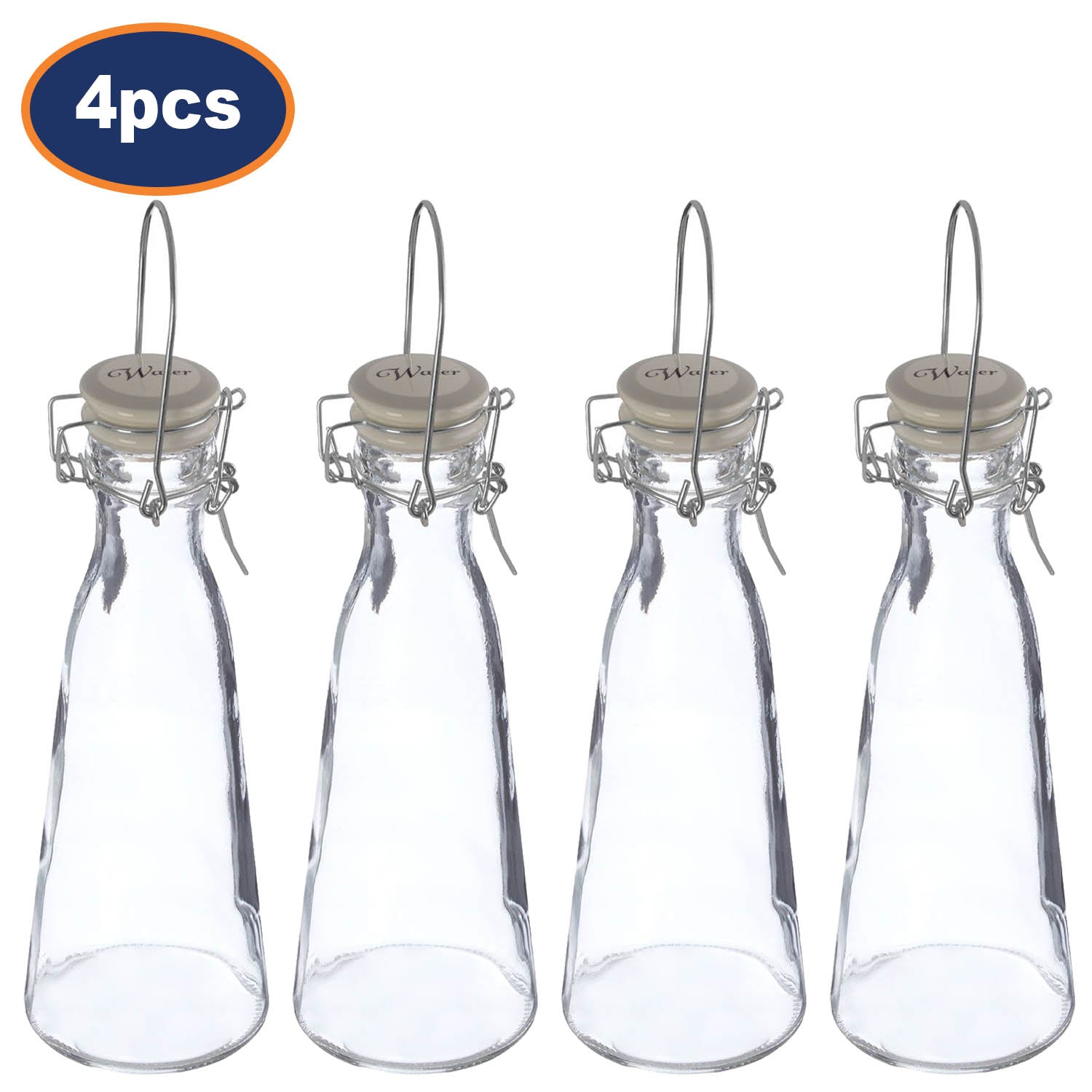 4pcs 1 Litre Grocer Water Storage Bottle