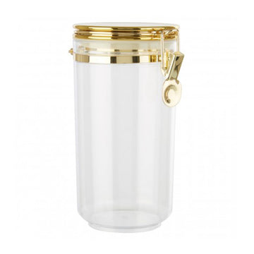 2pcs Gozo Large Gold Plastic Food Storage Canister