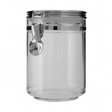 Gozo Medium Silver Round Canister