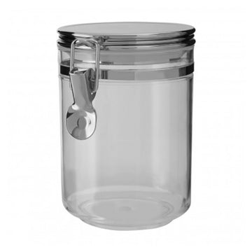 Gozo Medium Silver Round Canister