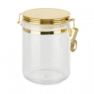 Gozo Medium Gold Round Canister