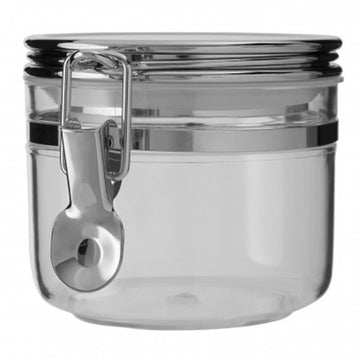 4pcs Gozo Small Silver Plastic Food Storage Canister