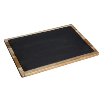 Acacia Solid Wooden Slate Nibbles Kitchen Food Serving Board