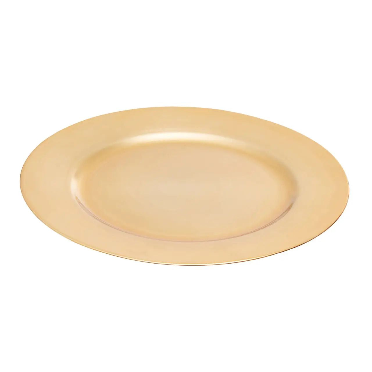 Zia Gold Finish Charger Plate