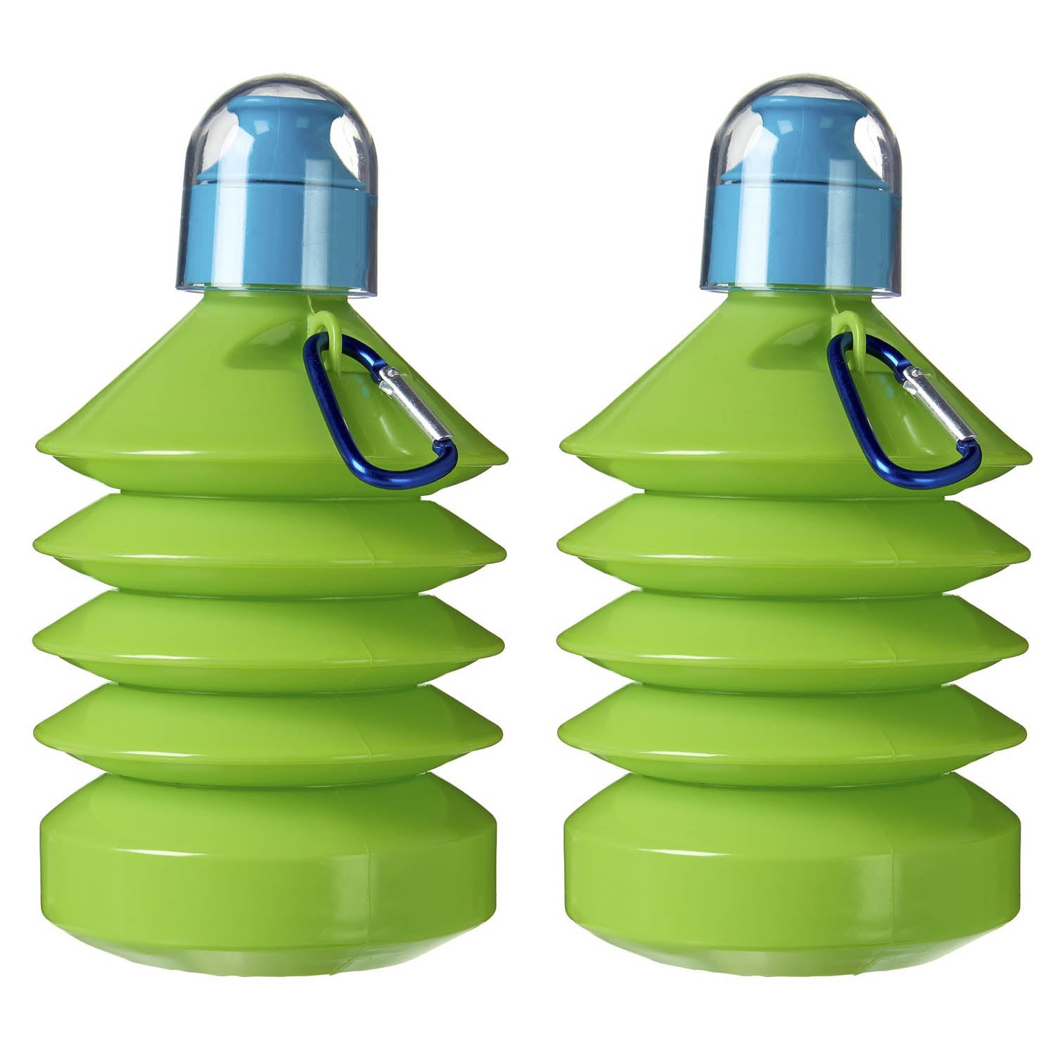 2Pcs 650ml Mimo Green Collapsible Drinking Bottle