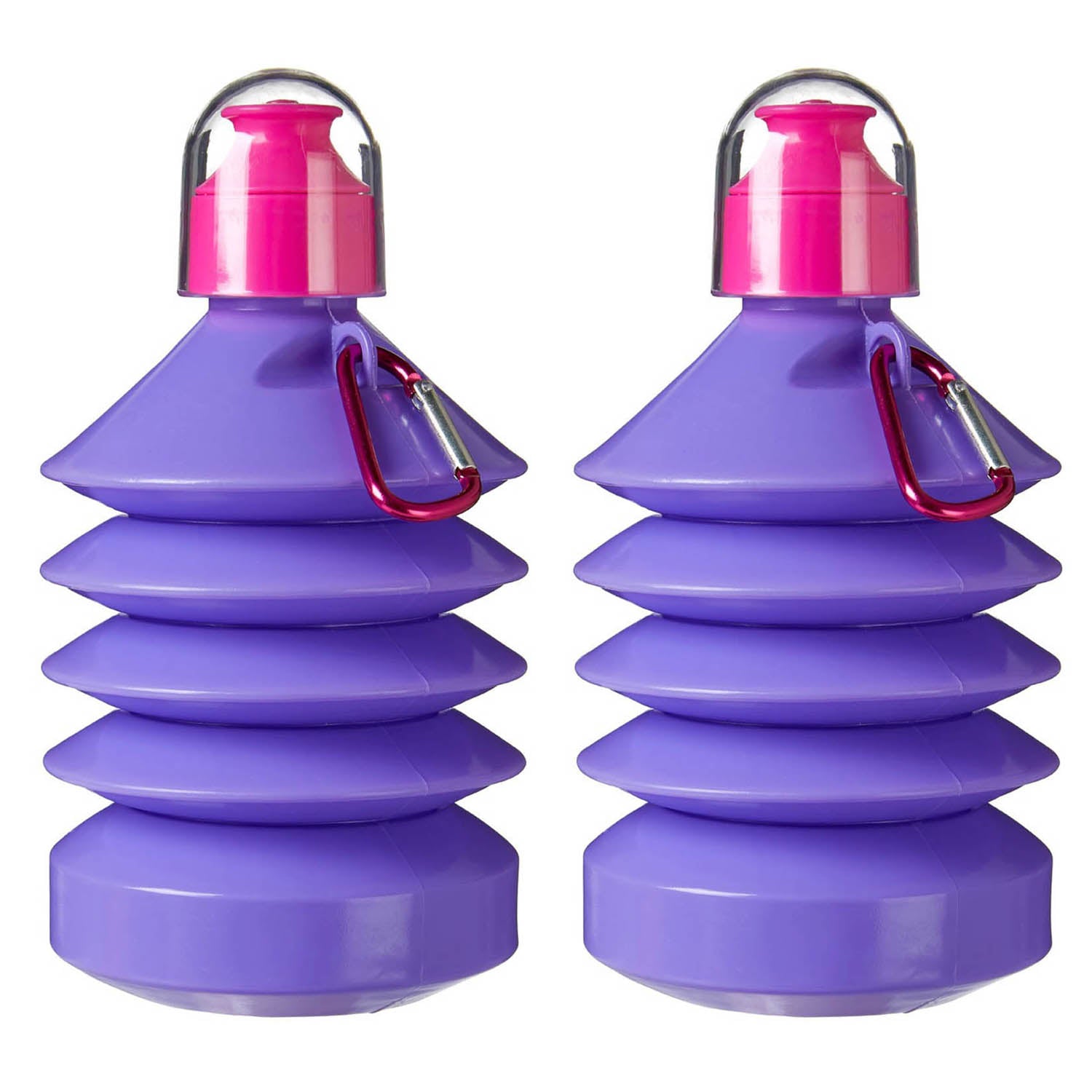 2Pcs 650ml Mimo Purple Collapsible Drinking Bottle