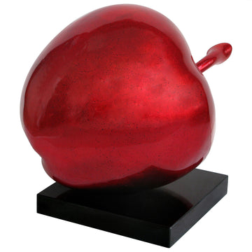 Inspiro Red Polyresin Apple Sculpture