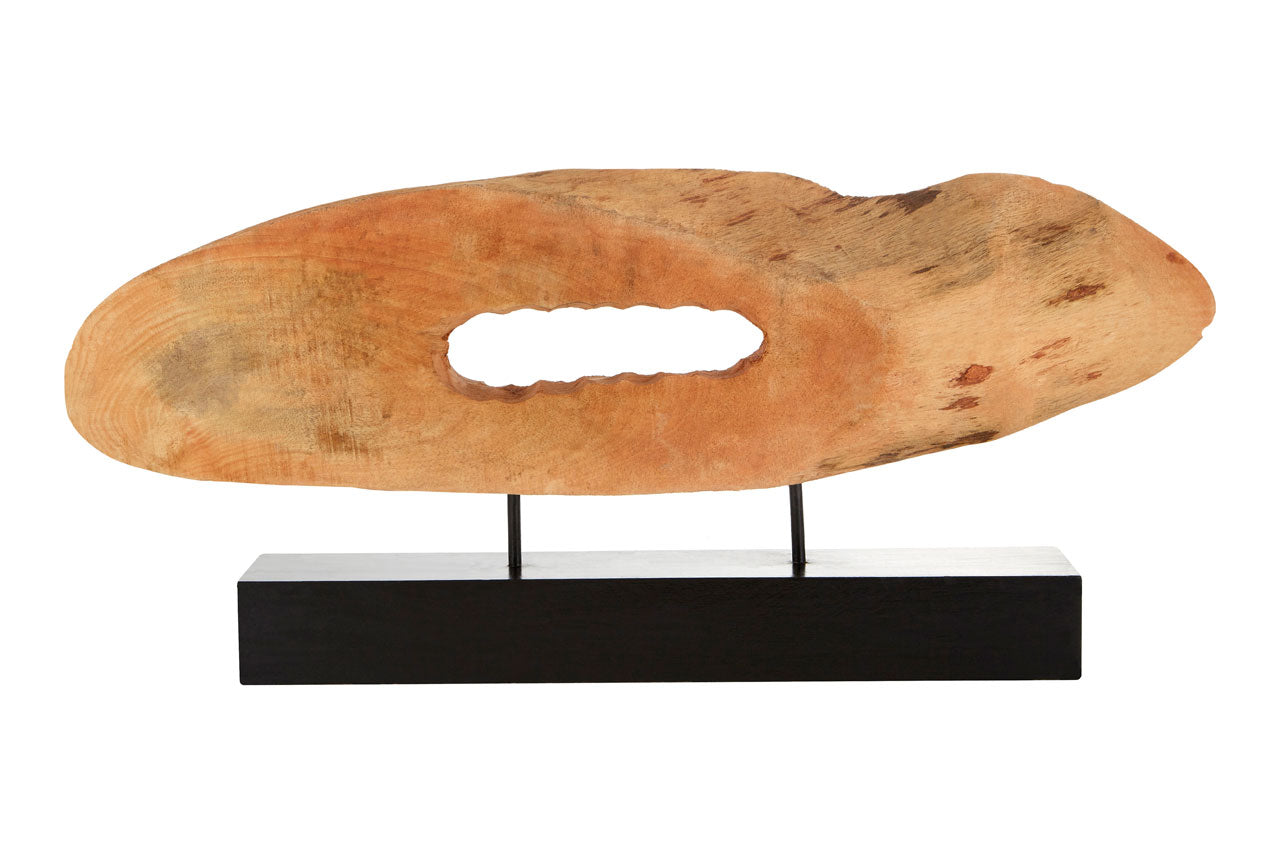 Filo Natural Mango Wood Slice Sculpture