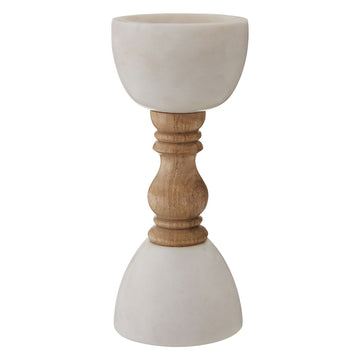 Sienna Candle Holder with Decorative Stem