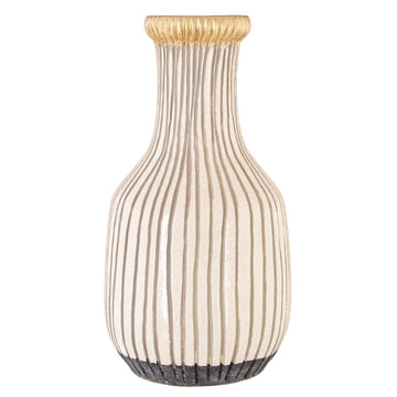 Veno Large White Earthenware Vase