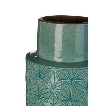 Axen Turquoise Earthenware Vase