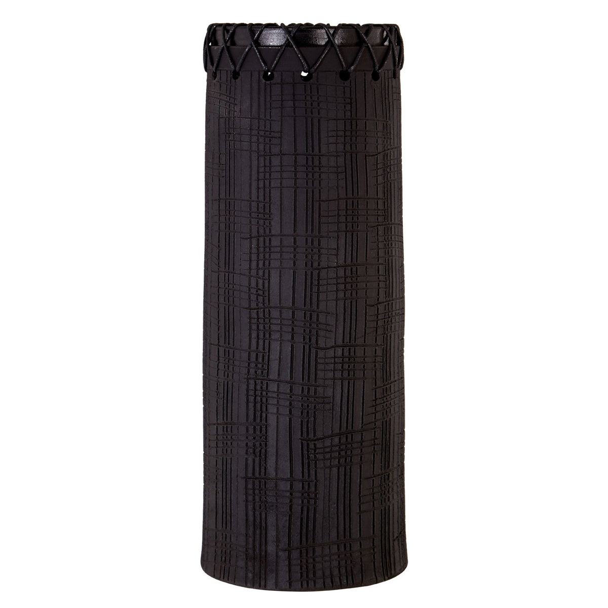 Conie Small Black Earthenware Vase