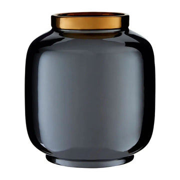 Stellaris Black & Gold Metallic Vase