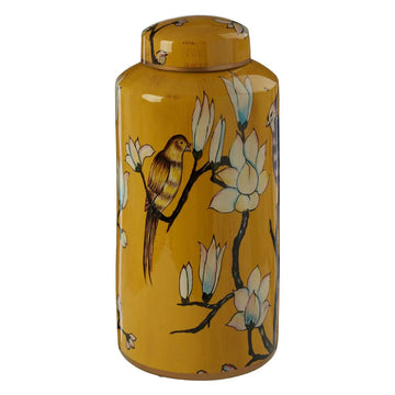 Tropic Ochre Ceramic Jar