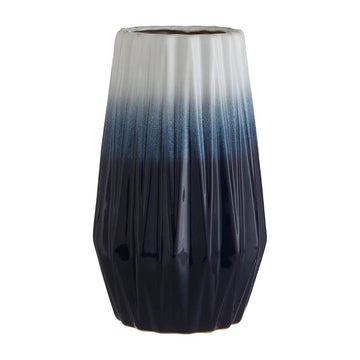 Azulex Small White & Blue Ceramic Vase
