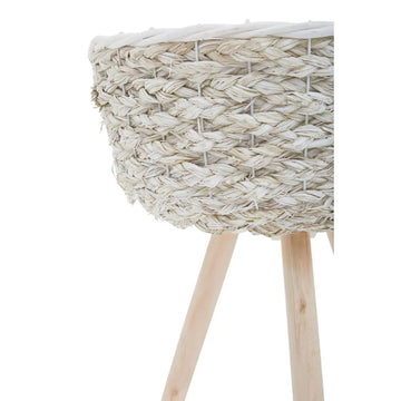 Lentia 2pcs White Woven Planters