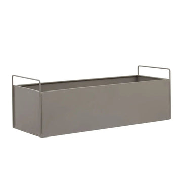 Ashwin Large Grey Iron Plant Box