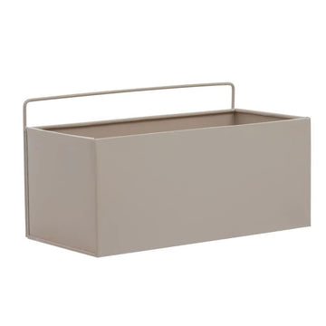 Ashwin Small Natural Iron Wall Plant Box