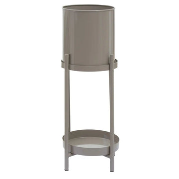 Ashwin Grey Iron 2 Tier Plant Stand
