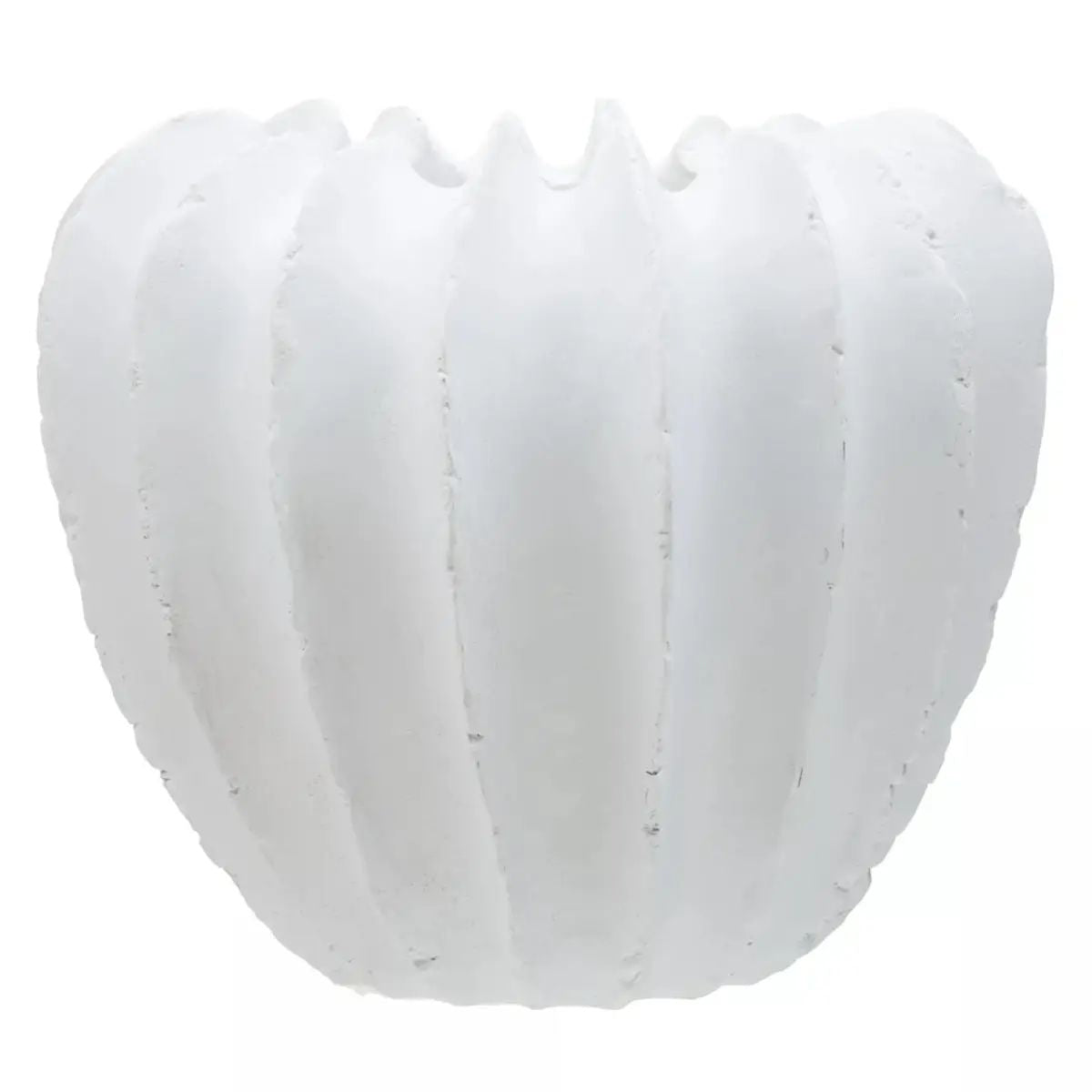 Groc White Polyresin Vase