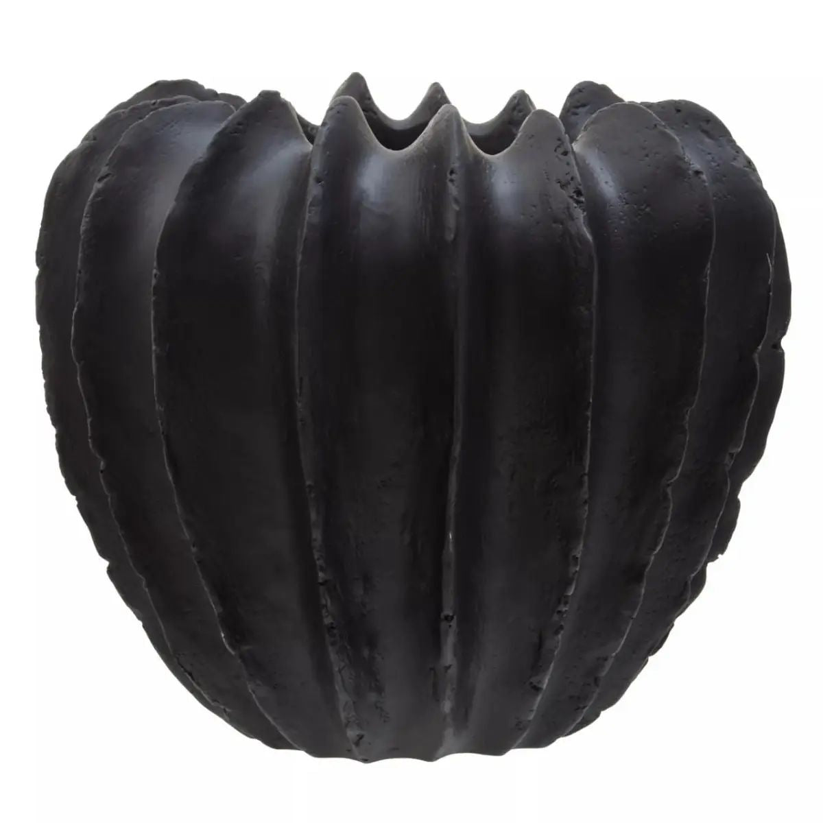 Groc Black Polyresin Vase