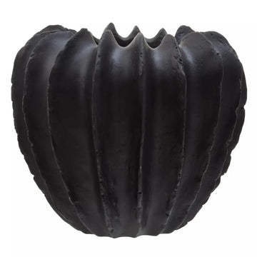Groc Black Polyresin Vase
