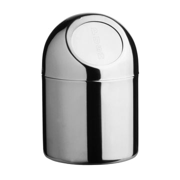 Small Stainless Steel Mini Push Top Dust Waste Bin