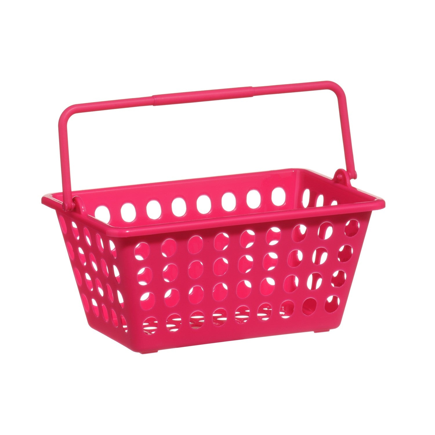 Storage Basket Durable Plastic Hot Pink