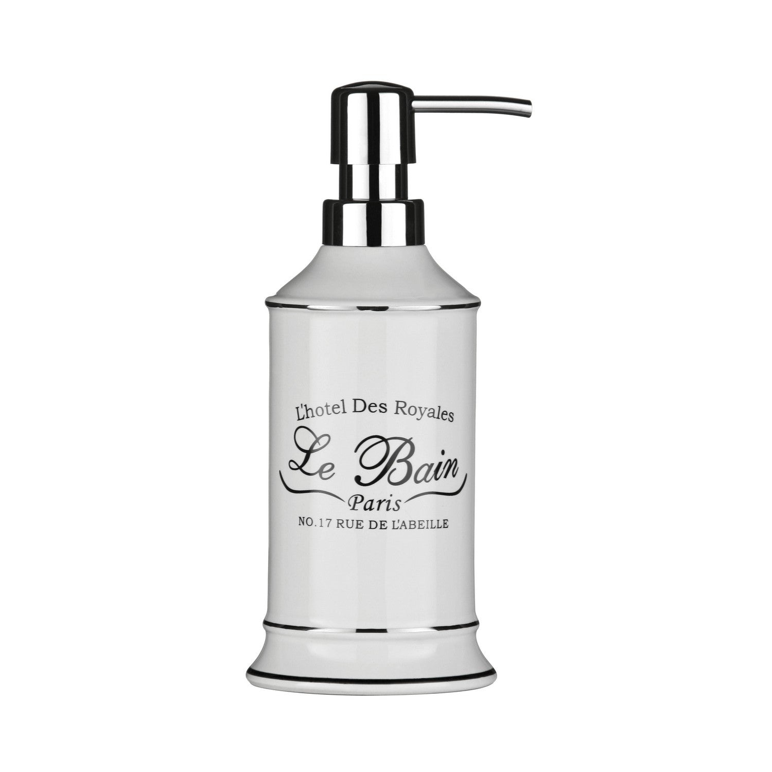 Le Bain White Ceramic Bathroom Lotion Dispenser