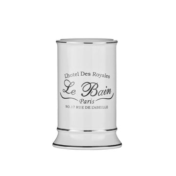Le Bain White Ceramic Free Standing Toothbrush Tumbler