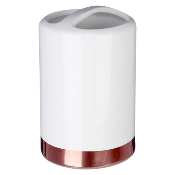 Delta Stoneware Toothbrush Holder White