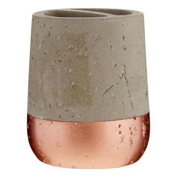 Neptune Copper Toothbrush Holder Concrete Style