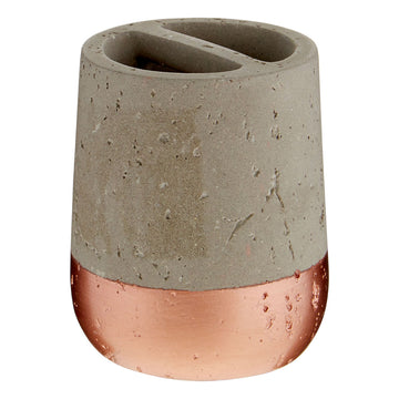 Neptune Copper Toothbrush Holder Concrete Style
