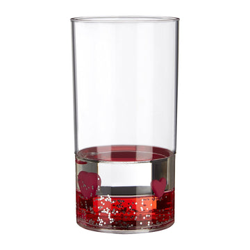 Acrylic Tumbler With Floating Hearts