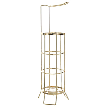 Champagne Gold Free Standing Toilet Roll Holder