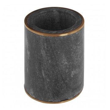 Grey Marble Brass Tumbler
