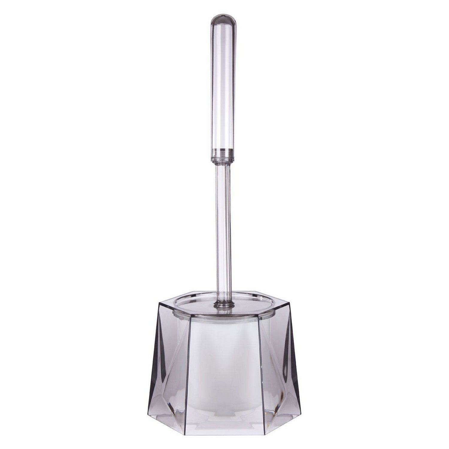 Dow Grey Acrylic Toilet Brush Holder