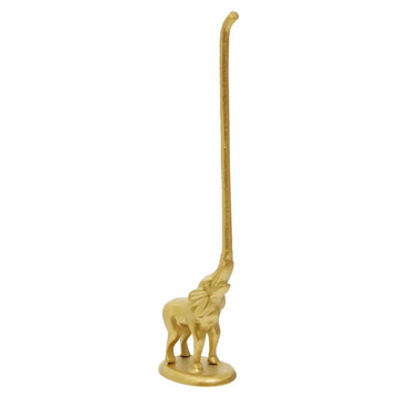 Fauna Gold Elephant With Tail Tissue Roll Holder
