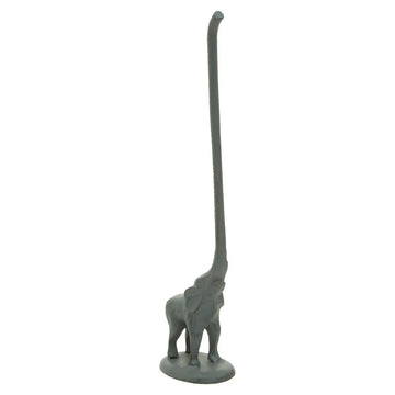 Fauna Grey Elephant With Tail Tissue Roll Holder
